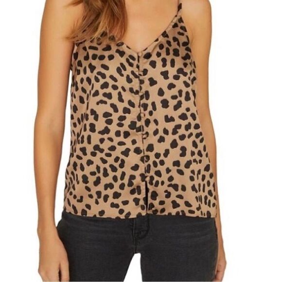NEW! Sanctuary Sleeveless Leopard Top Sz XS - Picture 1 of 8